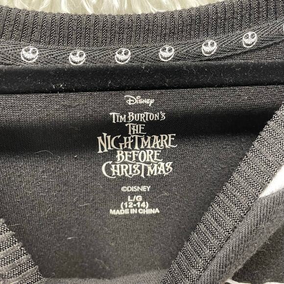 Disney Nightmare Before Christmas Greetings from Halloween Town Top Sleep Size L - Picture 5 of 8
